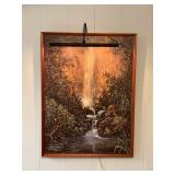 KKE114 Koa Framed Scenic Print On Canvas By Neil Matsuyama Kauai