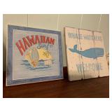 KKE118-Pair Of Wall Hanging Signs