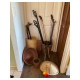 KKE166 Carved Wooden Trim, Walking Canes, Baskets, Hat & More!