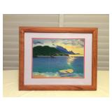 MCS091 Koa Framed Rosalie Prussing Picture 
