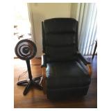 MFS003 La-Z-Boy Leather Recliner Chair & Vornado Fan