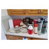 MFS034 Vintage Stanley Thermoses, Japanese Ceramic Dishes & Other Kitchenware