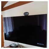 MFS046 - SONY Bravia 65" FLAT SCREEN W/WALL RACKS & MORE - See Description