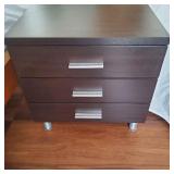MFS055 - 3 DRAWER Wood NIGHT STAND - See Description