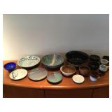 MMM009 Various Art Pottery Dishes