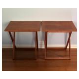 MMM022 - ANSAGER MOBLER DANISH TEAK FOLDING TABLES