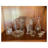 MMM027 Crystal Vases And Other Crystal & Glassware