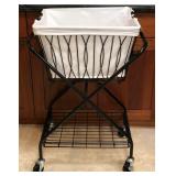 MMM063 - FOLDING METAL LAUNDRY CART