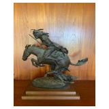 MMM067 Frederic Remington Handcrafted Solid Bronze Sculpture The Cheyenne
