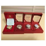 MMM086 Four Halcyon Days Enamel Boxes 