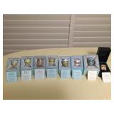 MMM095 Eight Halcyon Days Easter 2007-2014 Enamel Egg Boxes 