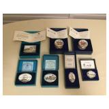 MMM100 Patriotic Bilston & Battersea And Halcyon Days Enamel Boxes 