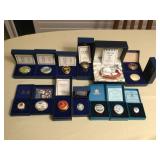 MMM105 Thirteen Bilston & Battersea And Halcyon Days Enamel Boxes 