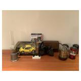 MMM143 Binoculars, Model Car, Lanterns, Vintage Howard Miller Weather Station & More! 