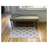 WRS008 Entry Bench, Area Rug & Blanket