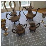 WRS038 - SILVER PLATE TEA SET