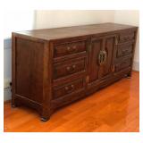 WRS044 - LARGE WOODEN CHEST OF DRAWERS