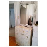 WRS082 - 4 DRAWER DRESSER W/MIRROR