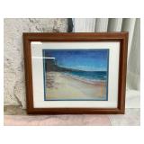 WRS144 Koa Veneer Framed Scenic Picture