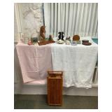 WRS146 Bamboo Wine Caddy, Carved Wooden Dolphin & More!