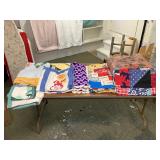 WRS148 Mystery Lot Of Vintage Blankets, Sheets & Comforter