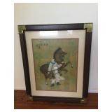 BPB002 Framed And Matted Oriental Picture