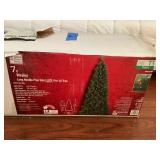 BPB004 Wesley 7’ Long Needle Pine Slim LED Pre-Lit Christmas Tree