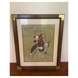 BPB006 Framed & Matted Oriental Picture 