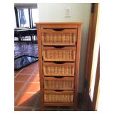BPB042 Rattan 5 Drawer Dresser 