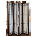 BPB043 - WOODEN 4-PANEL ROOM DIVIDER SCREEN