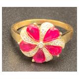 BPB503-Spectacular Ruby & Diamond Ring