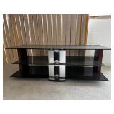 NVS006 Lumi 3 Tier Glass Tv Stand