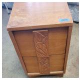 NVS018 - VINTAGE WOODEN NIGHT STAND