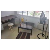 NVS053 - Vintage Metal Desk, Stool, Eureka Vacuum & More