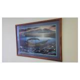 POP043 - FRAMED WYLAND PRINT CIRCA 1992