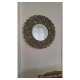 PHP014 - ROUND WOOD WALL MIRROR