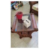 PHP031- WICKER END TABLE