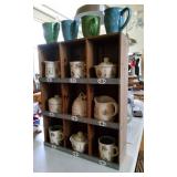 PHP051 - Wooden Display w/Collectible Holder & Cup Set