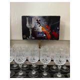 PHP092 12 Crystal Cristal D’Arques Longchamp Wine Glasses