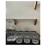 PHP102 Crystal Whiskey Decanter With Glasses