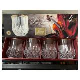 PHP107 Crystal Longchamp Gold Rim Tumblers