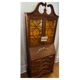 PHP115 Vintage Hand Painted Secretary Cabinet