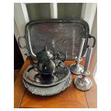 PHP135 Antique Sliverware Serving Ware