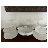 PHP149 3 Tier Cake Stand & Vintage Scalloped Gravy Boat 
