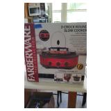 PHP261 - FABERWARE 3 CROCK ROUND SLOW COOKER