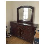 PHP272 Ashley Wooden Dresser With Mirror