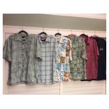 MMS072 Six Men’s Aloha Shirts Size XL