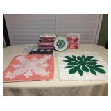 MMS088 Hawaiian Quilt Pillowcase, Plate, Book & Fabric 