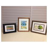 MMS099 Three Framed Hawaiian Themed Pictures