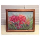 MMS100 Koa Framed “Plumeria” Original Painting 